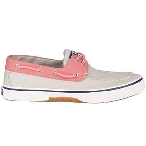 Sperry Men's Halyard Sneaker Nautical Khaki/Red